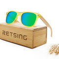 Custom Logo Polarized Shades Skin-Friendly Wood Arms for Clear Sunny Outings
