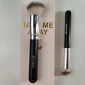 Gracedo 2PCS Wood Handle Synthetic Hair Makeup Brushes Black Foundation Concealer Blusher RTS Face Makeup Brush Set Cosmetic