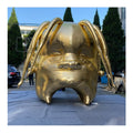 Customizable Decoration Gold 3mH Oxford Cloth Inflatable Travis Scott Head Model Balloon for Sale Promotion