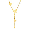 Wholesale Fashion Stainless Steel 18K Gold Plated Chain Butterfly Necklace Pendant Custom Waterproof Jewelry Tassel Necklaces