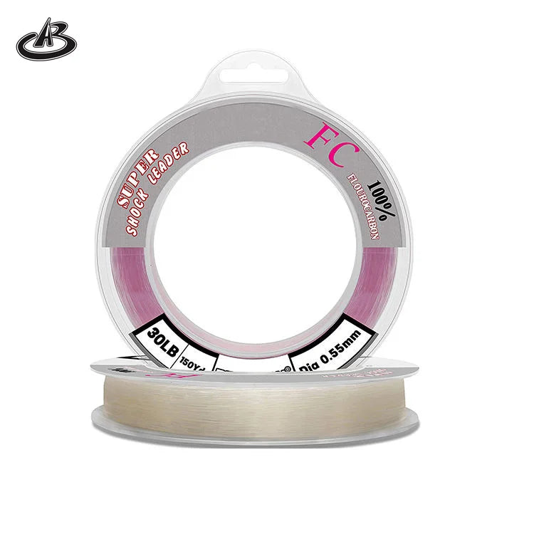 100% Fluorocarbon Pure Shock Resistant Sinks Faster Than Mono 2LB-150L Softness Carbon Fishing Line