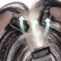 3D Air Bangs Longfor Remy Indian Human Hair Extension 8-12 Inches with Silk Base Closure Wig