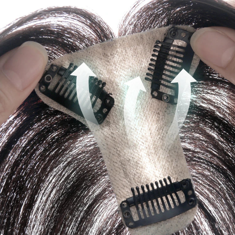 3D Air Bangs Longfor Remy Indian Human Hair Extension 8-12 Inches with Silk Base Closure Wig