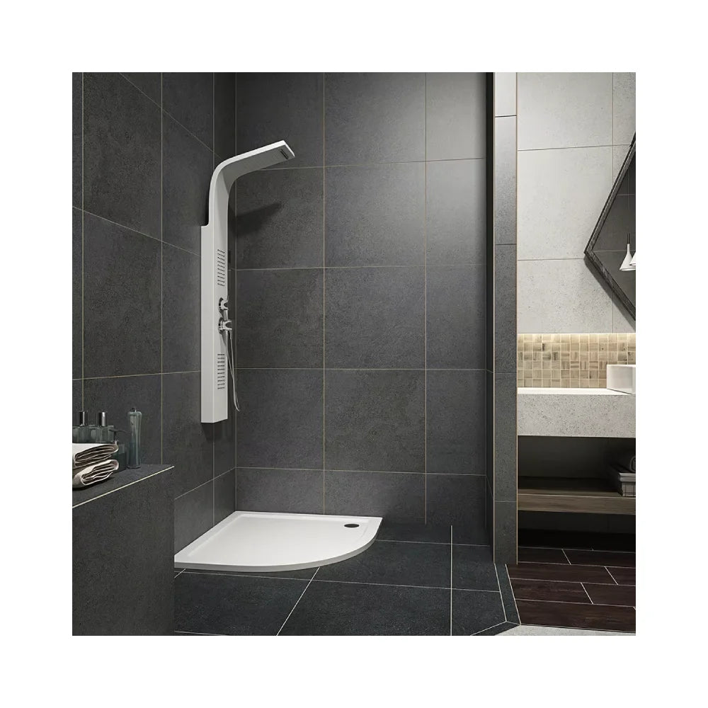 Stone Resin Shower Tray Universal caravan Bathroom Wet Room Anti slip Cupc Sector Walk in Solid Surface Pan Base Philippines