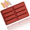1061 8 Cavity Fingers Silicone Biscuit Mold Jelly Pudding Mold Creative Chocolate Mold Cake Cookie Hand Made Diy Silicone Resin