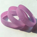 UV Sensitive Color Changing Silicone Wristband Rubber Bracelet Make Your logo
