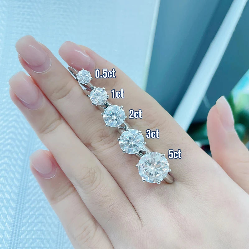 SICGEM VVS1 Round Brilliant Cut Loose Moissanite Stone for Necklace and Ring Jewelry