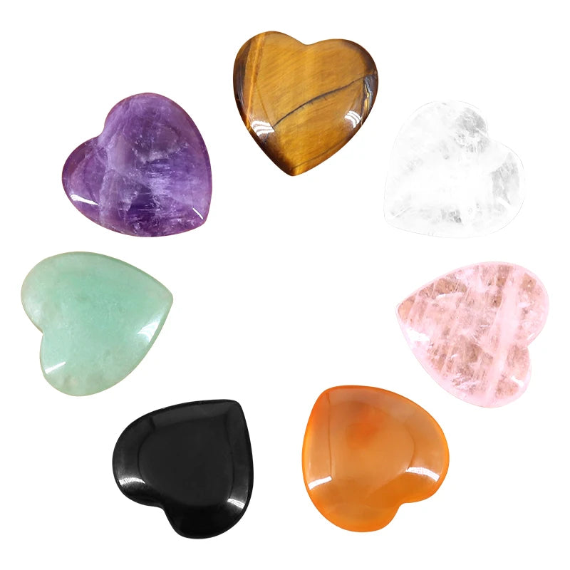 Tailai Hot Sale Crystals Healing Stones Ornament Variety Crystal Small Mini Heart Moon Star Crystal Craft