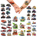 Popular Kid's Cute Cartoon Patterns Waterproof Design Monster Truck Temporary Tattoo Stickers Suitable for Children's Parties