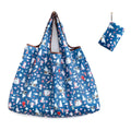 New ECO promotional custom logo print Big Size Reusable Polyester Portable Shoulder Women Handbag shopping tote bags