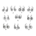 Jewelry Stainless Steel French Hook Welding Flower Cover Claw Holder Stainless Steel Ear Hook  DIY Earring