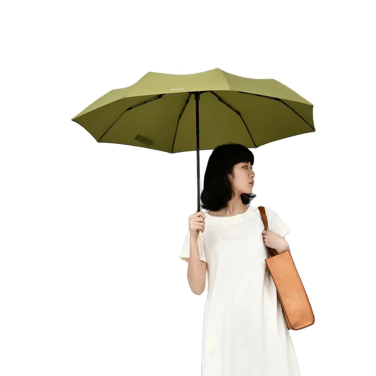 Custom Umbrella Design Print Wooden Handle Market Umbrella Japanese 3 Folding Umbrella