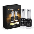 2PCS 12ML Venalisa Nail Art Manicure Bonder Water Base Coat No-Wipe Top Coat Enamel Nail Polish UV Gel Kit