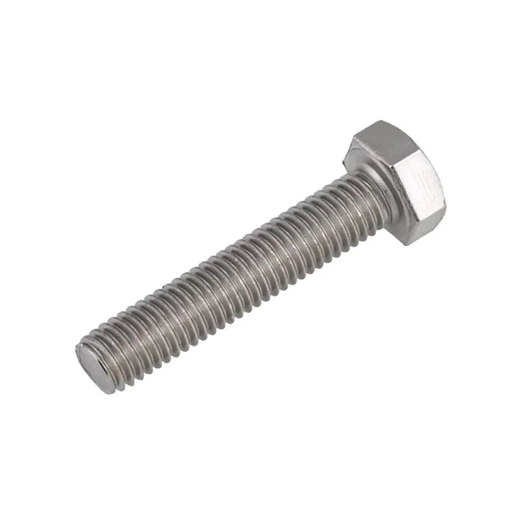DIN933 304 Stainless Steel Hex Screw Fine Pitch Fine Thread Hexagon Head Bolt Sizes M14*1.5 M16*1.5 Metric System