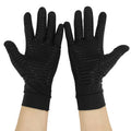 Copper Fiber Full Finger Compression Gloves Cycling Sports Gym Gloves