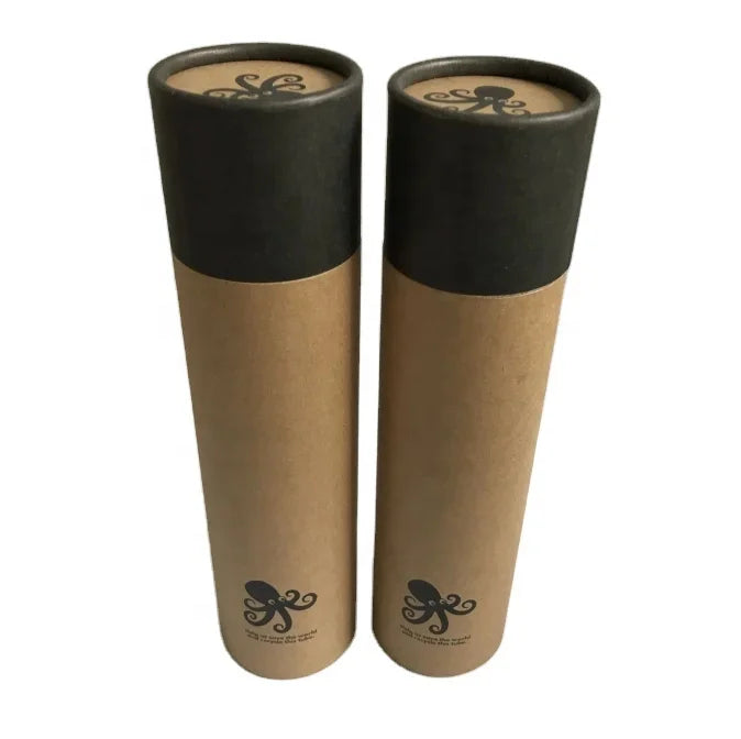 Customized Round Mailing Paper Packaging Wholesale Eco Friendly Poster Clothes Kraft Cardboard Cylinder Incense Stick Tube