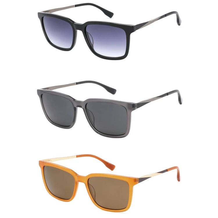3203 New Arrival Handmade Trend Acetate Square Frame Sunglasses Fashion Nylon Lens for Unisex Square Eyeglasses