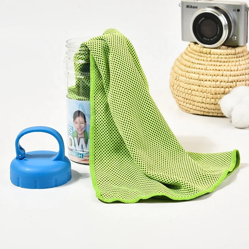 Cooling Ice Towel Microfiber Towel Soft Breathable Chilly Towel Stay Cool for Yoga Sport Gym Workout Camping