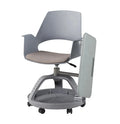 Modern Office/Colleague University School Classroom Student Chair and 6-Wheel PP Material Writing Desk