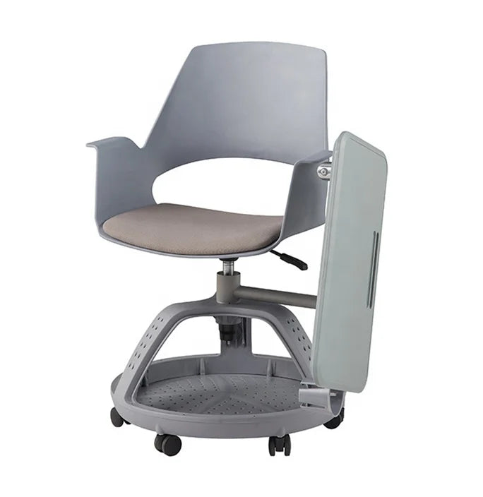 Modern Office/Colleague University School Classroom Student Chair and 6-Wheel PP Material Writing Desk