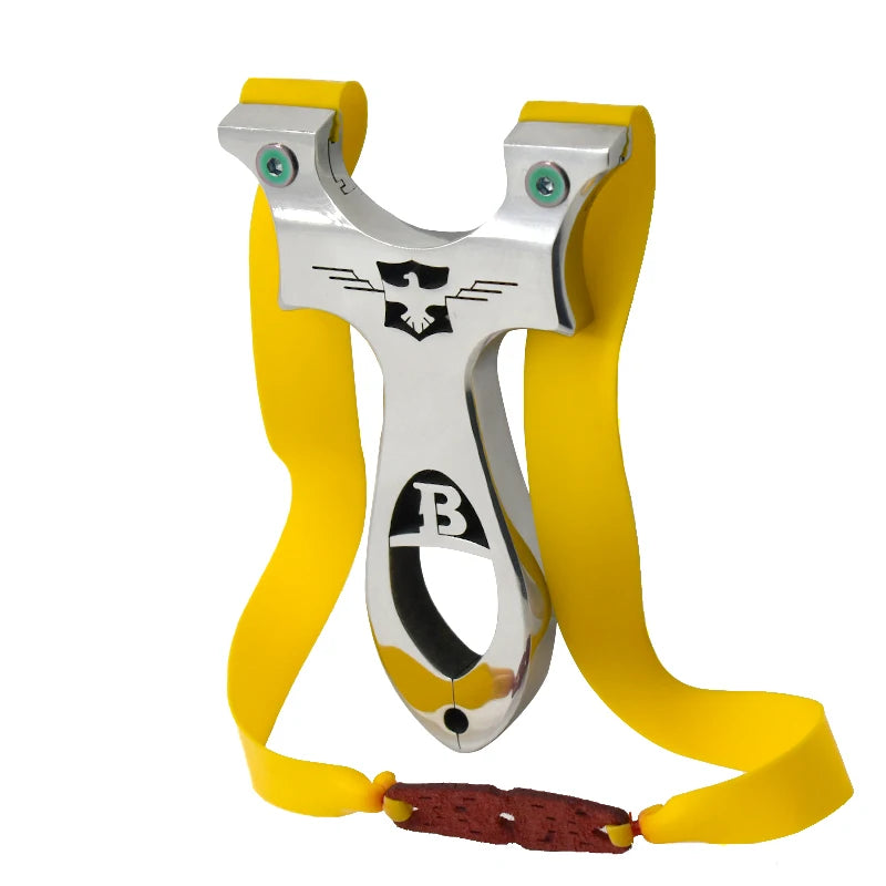 Piaoyu Slingshot Outdoor Hunting and Fishing Flat Rubber Band Shooting Slingshot with Strong Stainless Steel Slingshot