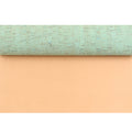 INFOCORK Light Green Cork Fabric Leather Sheet - Soft Synthetic PU Base for Shoes Wallpaper Bags Packaging Suits & Toy Mats