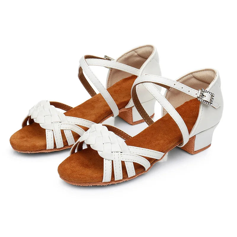 Wholesale Kids Soft Latin Dance Shoes Children's Ballroom Salsa Dancing Shoes Girl Kids