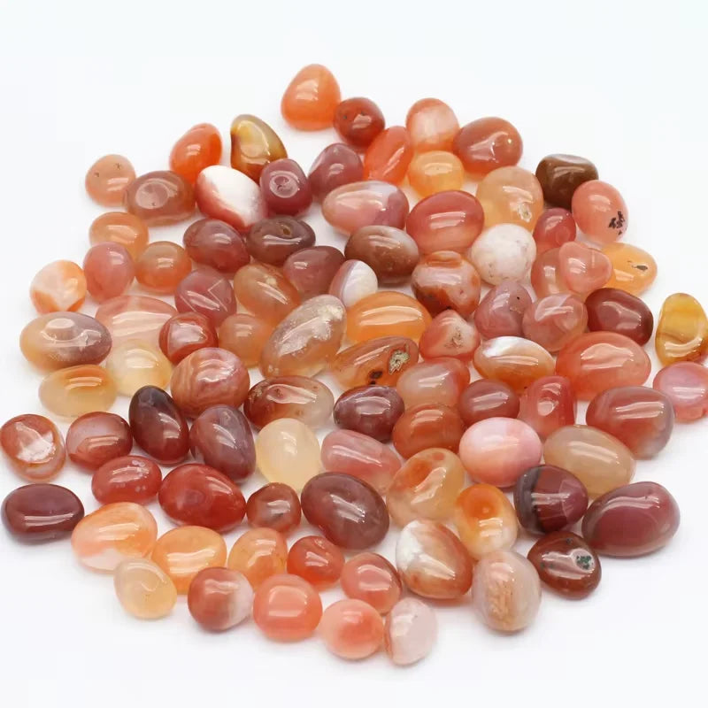 Hot Sales Natural Pink Chalcedony Healing Tumbled Stones Crystal Gravel Palm Tumble for Fengshui Decoration