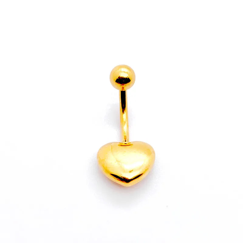 SSeeSY Wholesale 2024 Hot Sale Fashion Jewelry Heart-Shaped Belly Rings Stainless Steel Tarnish Free Jewelry for Women Girl