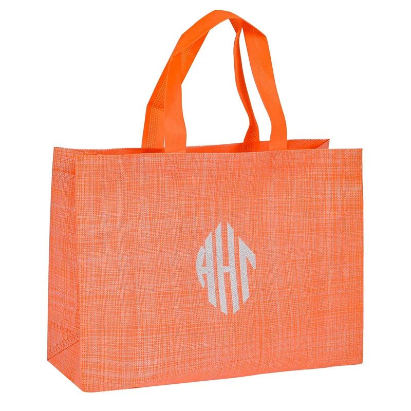 100% Polypropylene PP Spunbond Handle pp Nonwoven Fabric Shopping Bag 80gsm logo Designed