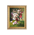 Handmade Artist Oil Painting Canvas Wall Art Rococo Style Floral Antique Art Classic Flower Painting