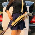 Sport Lightweight Washable Khaki pink Golf Game Cue Club Carrier Driving Range Travel case Small Light Sunday Pencil Packing Bag
