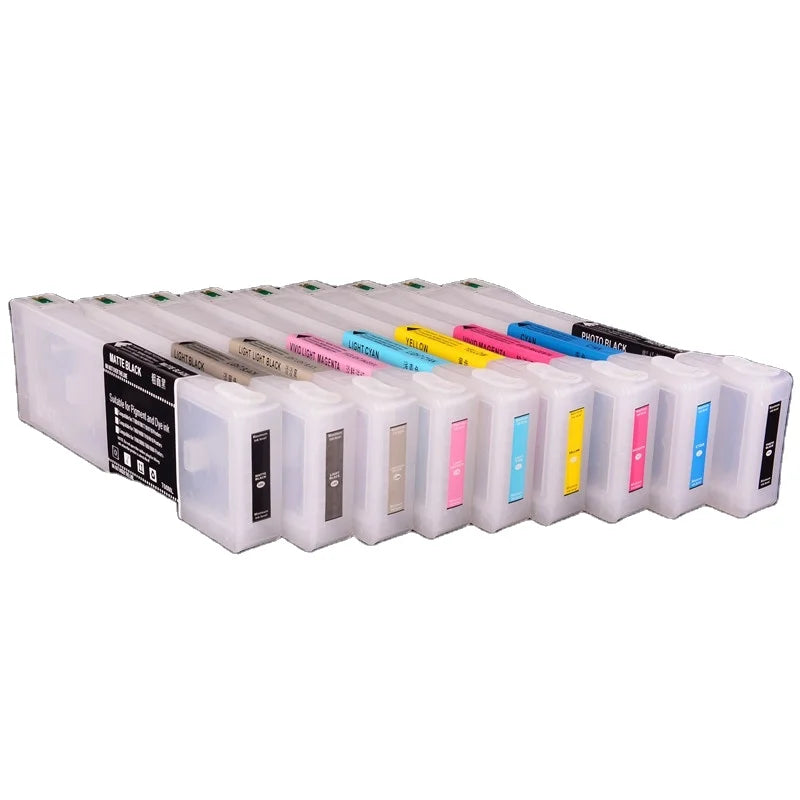 OCBESTJET 9 Colors T8041-T8049 Refillable Cartridge-Empty for Epson SC P6000 P7000 P8000 P9000 Printer