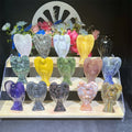 Wholesale 3 Inch Crystal Healing Stone Guardian Natural Carved Crafts Rose Quartz Amethyst Crystal Angel for Gift