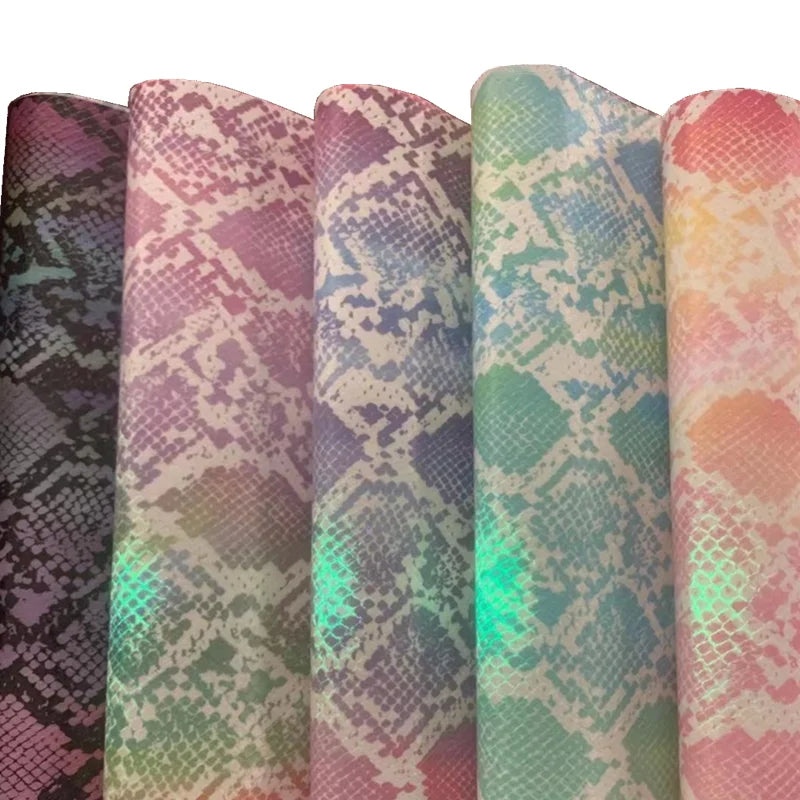 China King Lion Designer PU Amara Synthetic Leather Crocodile Pattern Glow Dark Waterproof Elastic Decorative Furniture Dress