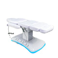 HICOMED Luxury Electric 3 Motors Massage Facial Beauty Bed White Led Base Treatment SPA Lash Chair With Foot Control