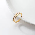 New Design S925 Sterling Silver Double Layer Twist Chain Design Ring 925 Silver Jewelry Women J9134