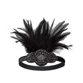 Vintage Adult Mardi Gras Fancy Dress Party Carnival Accessories Women Headpiece Flapper Headband 1920s Great Gatsby Headdress
