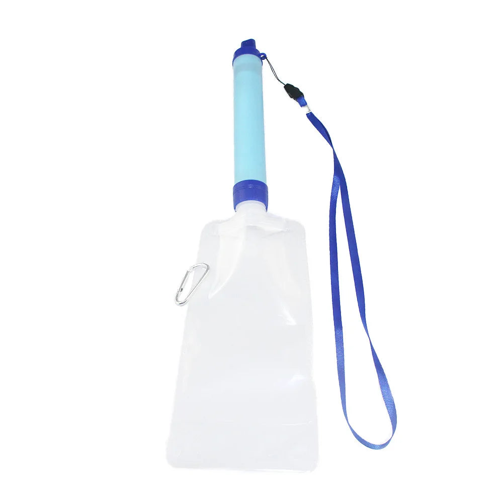 Portable Camo Water Filter Straw Kit Reusable Reverse Osmosis Membrane for Climbing Camping Survival Clean Sip Bulk Solution