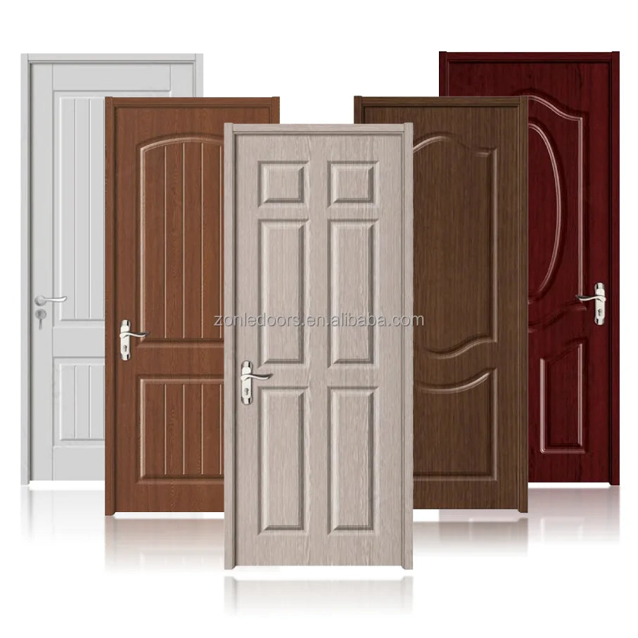 2026 Modern Interior Door Exterior Main Gate WPC Door Designs Front Entry Doors Entrance Security Door for House With Smart Lock