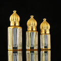 CJ-Hot Sale Uv Printing Fancy 3ML 6ML 12ML Empty Decorative Attar Crystal Glass Perfume Oil Bottles