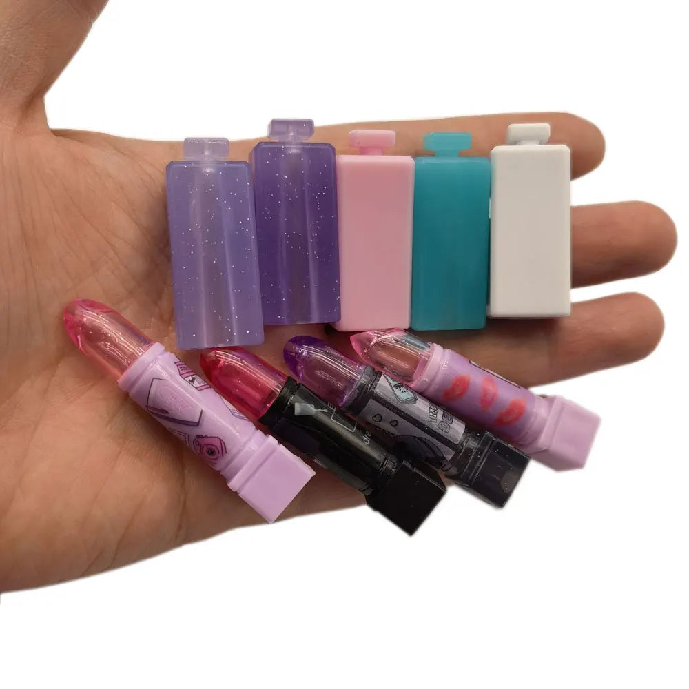 Fashion Resin Perfume Lipstick Resin 3D Miniature for Kids Play Toys 1/12 Doll House