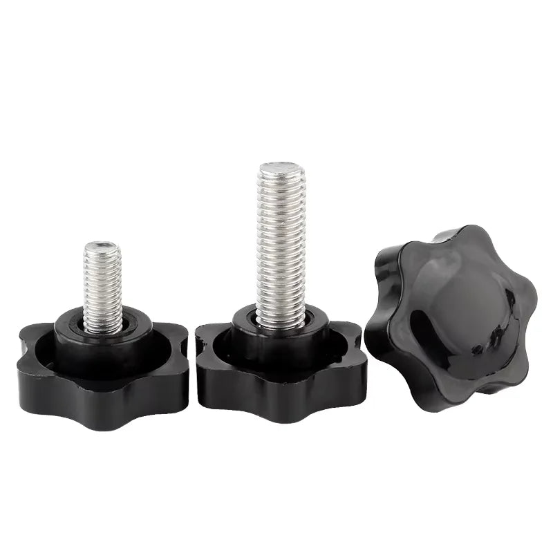 Round Thumb Head Stainless Steel Nylon Tip Screw Nylon Plastic Bolt Hand Thumb Screw M4 M5 M6