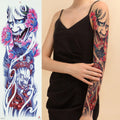 In Stock Full Arm Temporary Tattoo Stickers Cool Design Body Women Men Makeup Waterproof Skull Printing Fake Temporary Tattoo