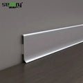 New Design Aluminum Skirting Baseboard Aluminum Corner Protector Metal Tiles Extrus Aluminum Profile Metal Trim