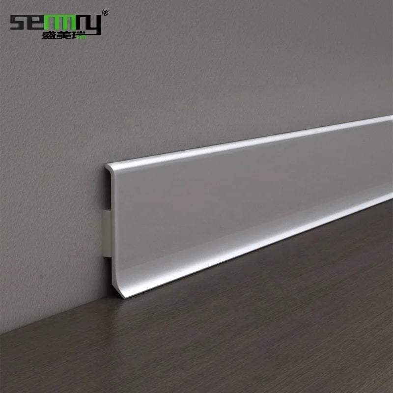 New Design Aluminum Skirting Baseboard Aluminum Corner Protector Metal Tiles Extrus Aluminum Profile Metal Trim