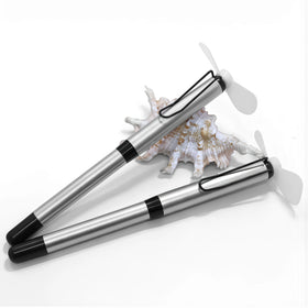 Japanese and Korean Style 0.5mm Black Gel Ink Portable Mini Handheld Fan Electric Fan Pen for Fashion Promotional Gifts