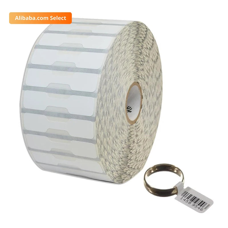 High Quality White Paper Price Label Sticker Self-adhesive Jewelry Tag Sticker Label Ring Seal Sticker Label