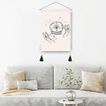 Coconut Tree Phase Tapestry Wall Hanging Sun and Moon Pattern Beach Wall Tapestry