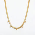 Joolim Jewelry 18K Gold Plated Snake Chain Beads Necklace Stainless Steel Jewelry Wholesale